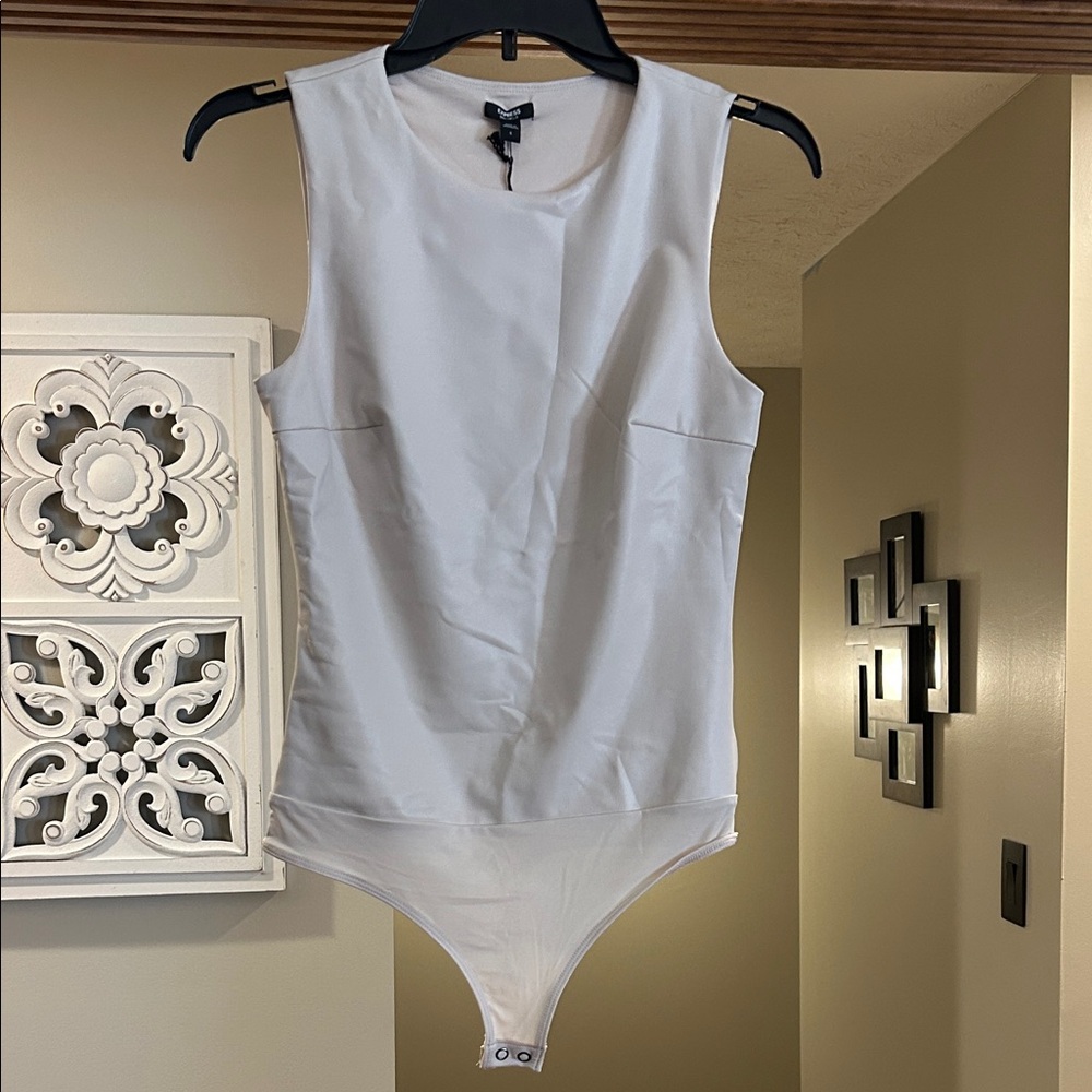Cream Sleeveless Bodysuit